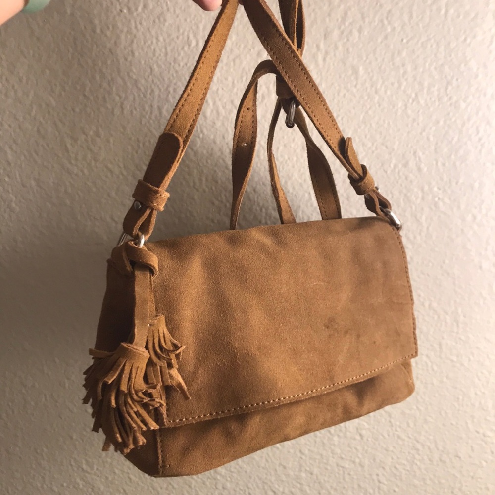 Zara Faux Suede Bag